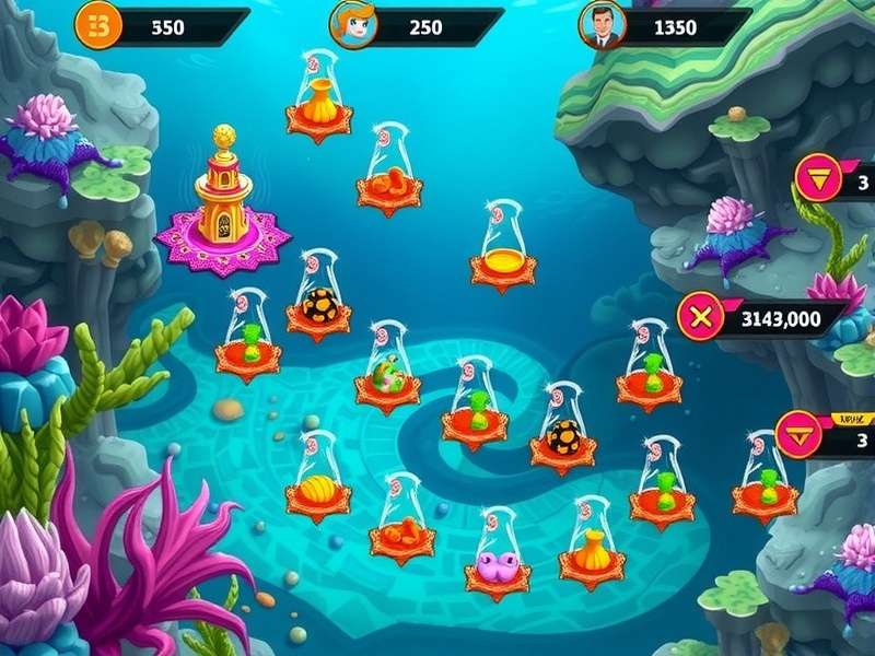 Seaside Coral Defenders Game Screenshot